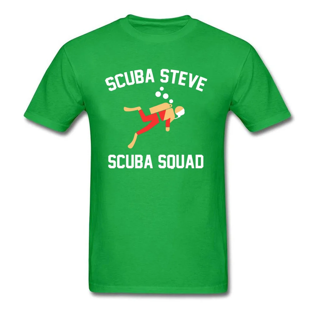 Scuba Steve scuba squad 3452 T-Shirt Newest Short Sleeve Classic 100% Cotton Crew Neck Men's T Shirt T Shirts Thanksgiving Day Scuba Steve scuba squad 3452 green