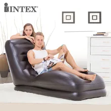 INTEX высокое качество складной сильный водонепроницаемый удобный надувной диван кемпинг надувной коврик с насосом