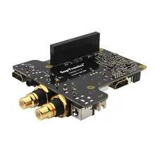 X4000K HIFI Audio Mini PC Kit Expansion Board + Case + Adapter for Raspberry Pi 1 Model B+/ 2 Model B / 3 Model B