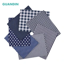 GUANDIN, плотная ситцевой ткани Комплект/швейные и квилтинг пэчворк/тонкая и низкой плотности Жир Квартал ткань 50*50 см 7 шт./упак