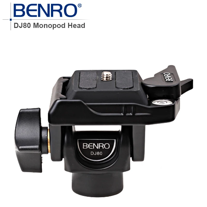 

BENRO Professional Monopod Head DJ80 DJ-80 Tilt Patented Dual-Lock Quick Release System Aluminum Head For Monopod