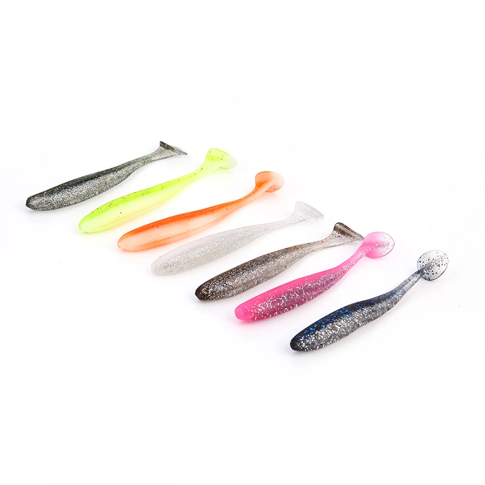 

6Pcs 7cm/5.5cm/9cm Wobblers Fishing Lures Double Color Ocean Fish Peach Swimbaits Silicone Soft Bait Carp Artificial Soft Lure