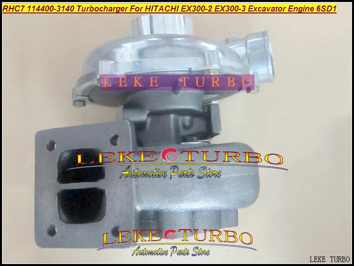 RHC7 114400-3140 Turbo for HITACHI EX300-2 EX300-3 Excavator Engine 6SD1 FROM LEKE TURBO Turbocharger LEKE (4)