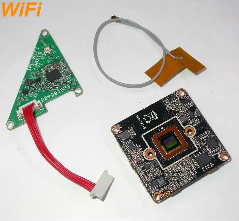 IPC 720P 1/3" Aptina AR0130 CMOS image sensor Hi3518E V200 IP camera CCTV module PCB + WiFi expansion board | Безопасность и