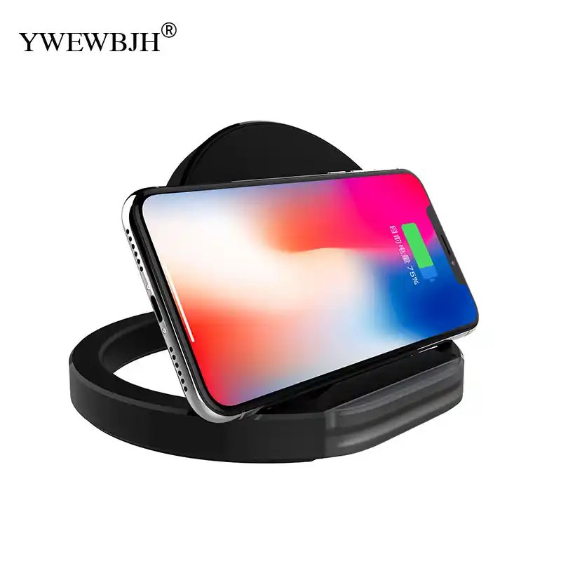 Быстрое беспроводное зарядное устройство YWEWBJH для Galaxy S6 S7 S9 Qi с подставкой iPhone 8 Plus
