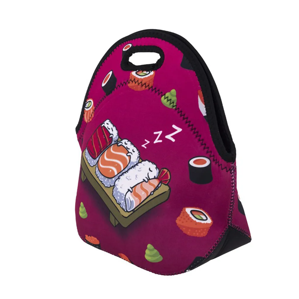 Термальный изолированный неопреновый Ланч-бокс тканевый мешок сумка для школы работы контейнер для еды приспособления кухонные аксессуары