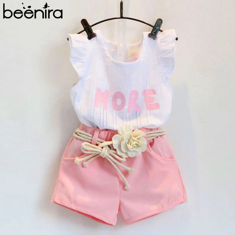 

Menoea 2016 Autumn Girls Clothes Baby Girl Clothing Set Children Flower Bow Cute Suit Kids Long Sleeve Top T-Shirt +Pant 2Pcs