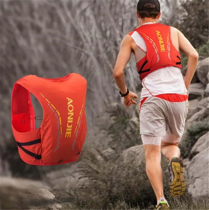 AONIJIE Advanced Skin Vest Backpack Hydration Pack Rucksack Bag Harness Water Bladder Hiking Camping Running Marathon Race 10L