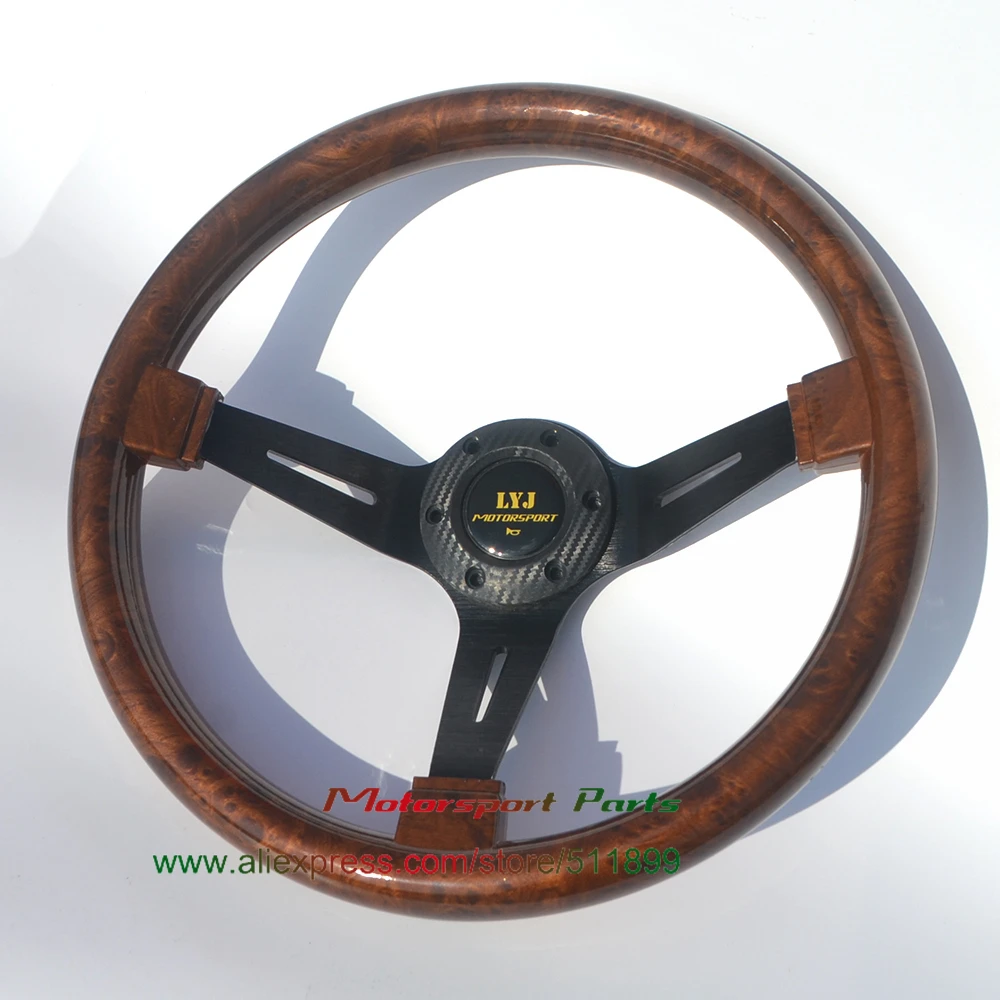 wood look car steering wheel deep dish (3)