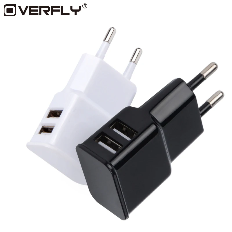 

Mobile Phone Charger Dual USB EU Charger Plug Travel Wall Charger Adapter For iPhone Samsung Xiaomi Universal Phone Charger