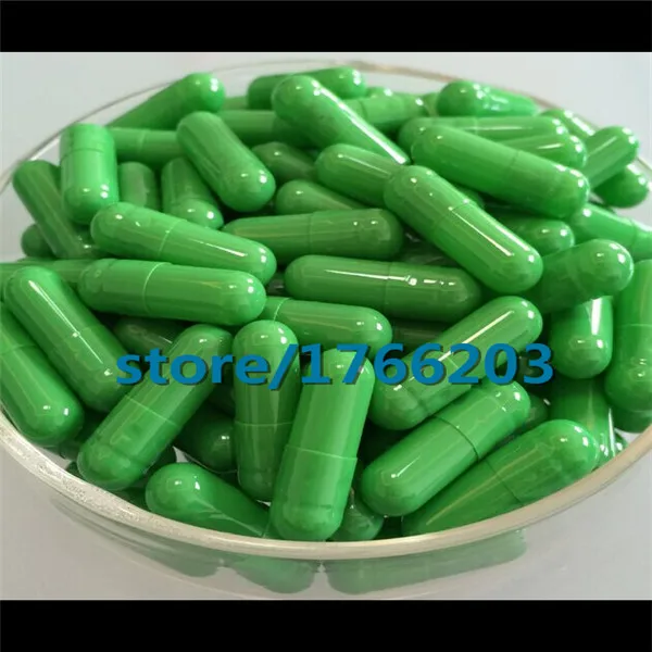 wholesale 0# 1 0000pcs green-green colored capsule empty gelatin capsules sizes 0(joined or seperated available!) | Красота и