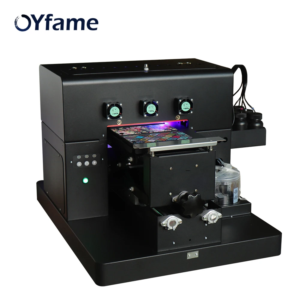 OYfame A4 планшетный УФ принтер СВЕТОДИОДНЫЙ чехол для телефона гольфа кожа металл