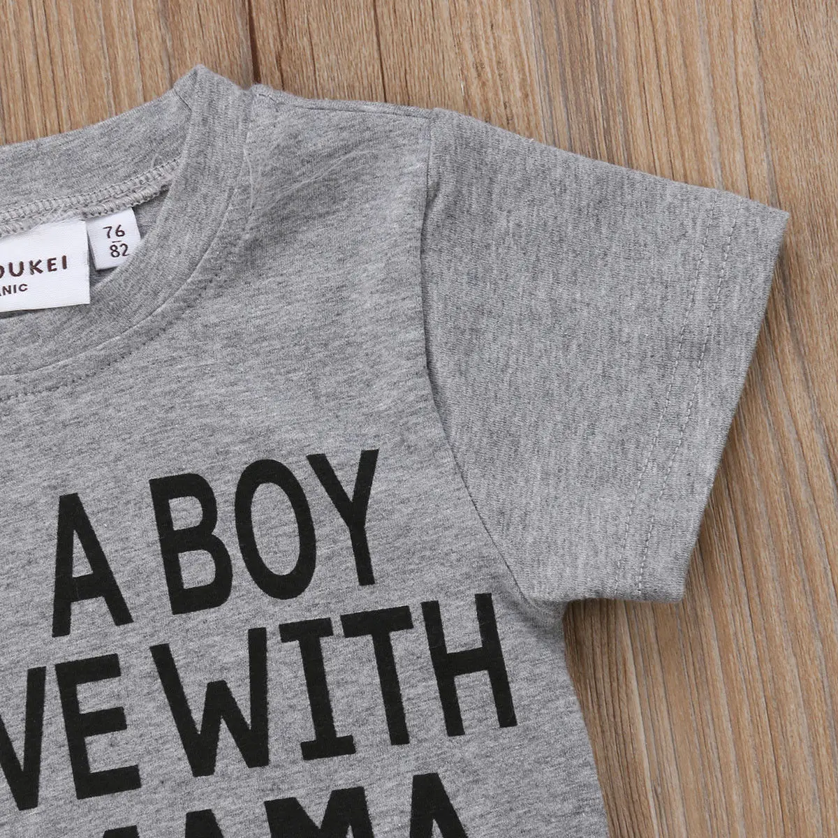 New Casual Toddler Kids Baby Boy Girl Short Sleeve Letter Print Cotton Tee Tops Children Clothes 1-6Y