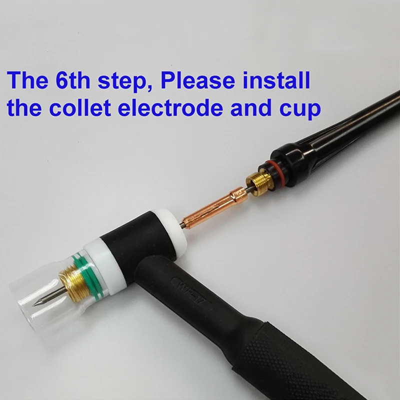 

9Pieces TIG Welding Stubby For Tig WP-17/18/26 1/8 Inches Gas Lens #12 Pyrex Cup Kit Welding Accessories Gas Welding Equipment