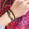 Indian Jewelry Red Copper Wrapped Open Cuff Slim Bangles for Girls BB-218  ► Photo 3/3