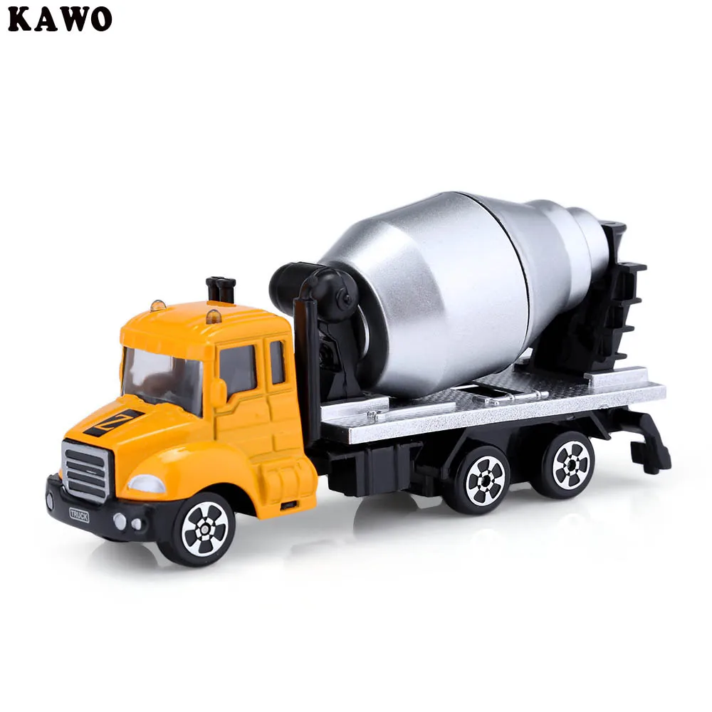 KAWO Дети сплав 1: 64 масштаб бетономешалка грузовик эмуляция модель игрушка подарок