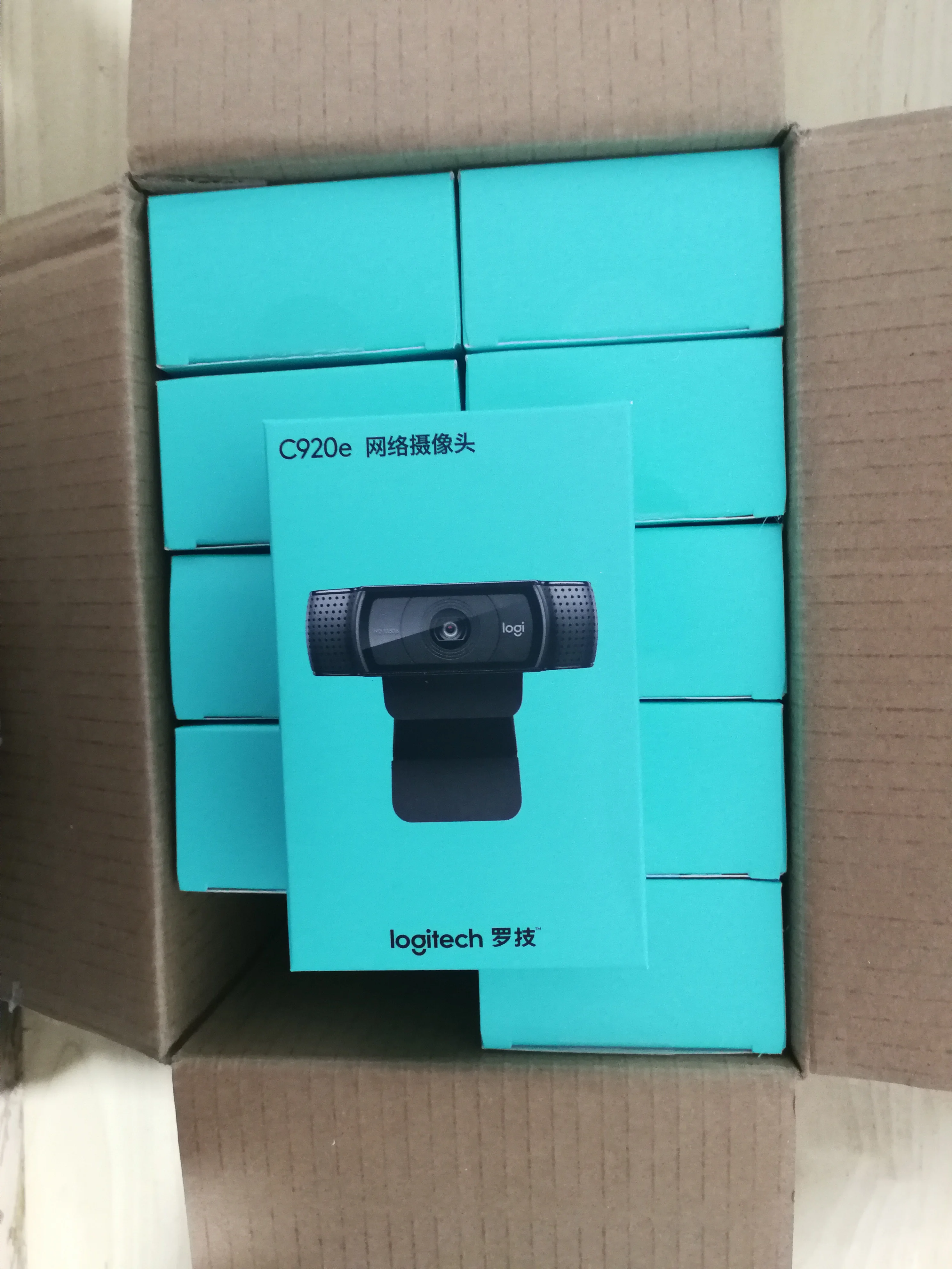 

Original Logitech C920E 1080P Webcam *10 Support Windon7/8/10 Mac OS Chrome OS Android Auto Fucos Business Camera C920 Upgrade