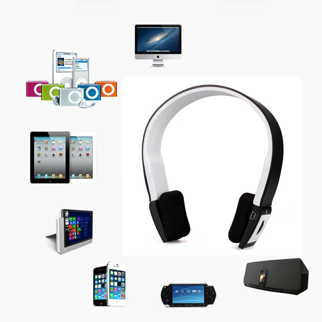 Новый Беспроводной Спортивные наушники Bluetooth стерео гарнитура наушники + микрофон для iPhone мобильных телефонов ноутбуков для samsung оптовая