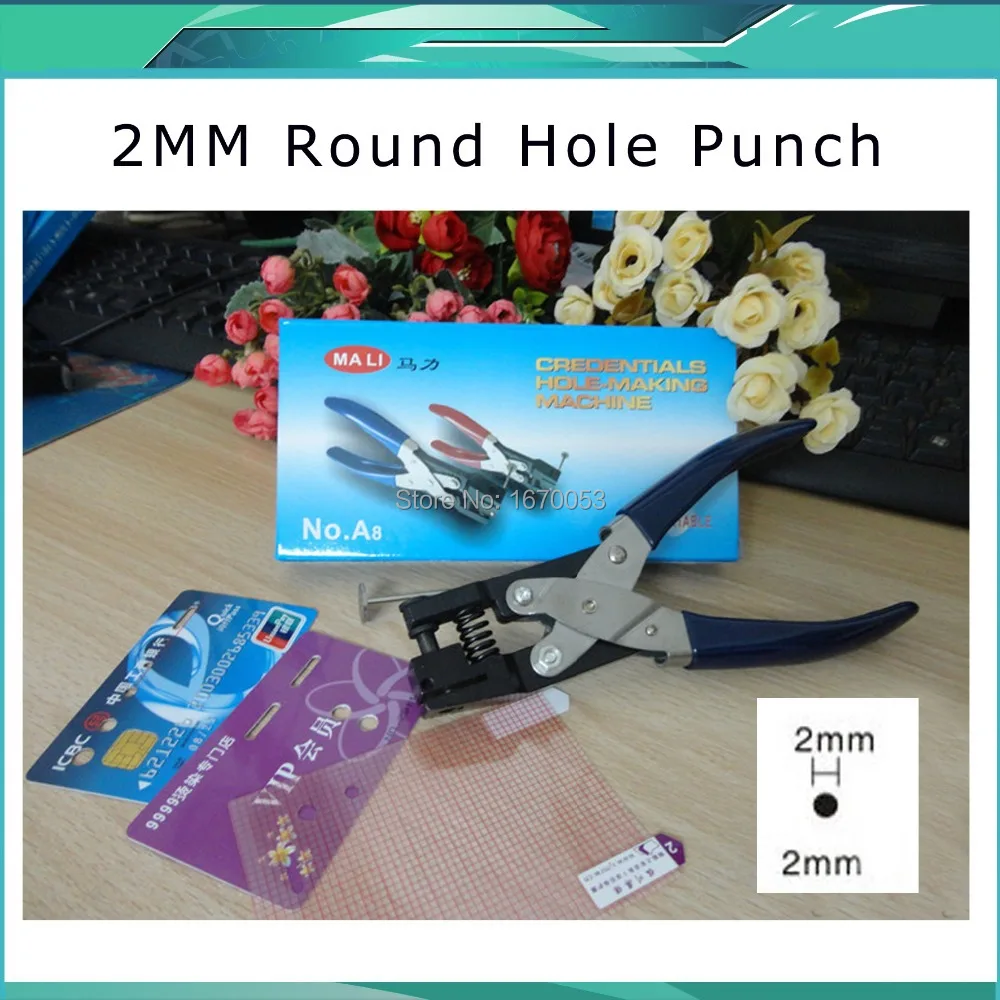High Quality Hole Punch 2MM Round hole punch (8 sheets) Free Shipping