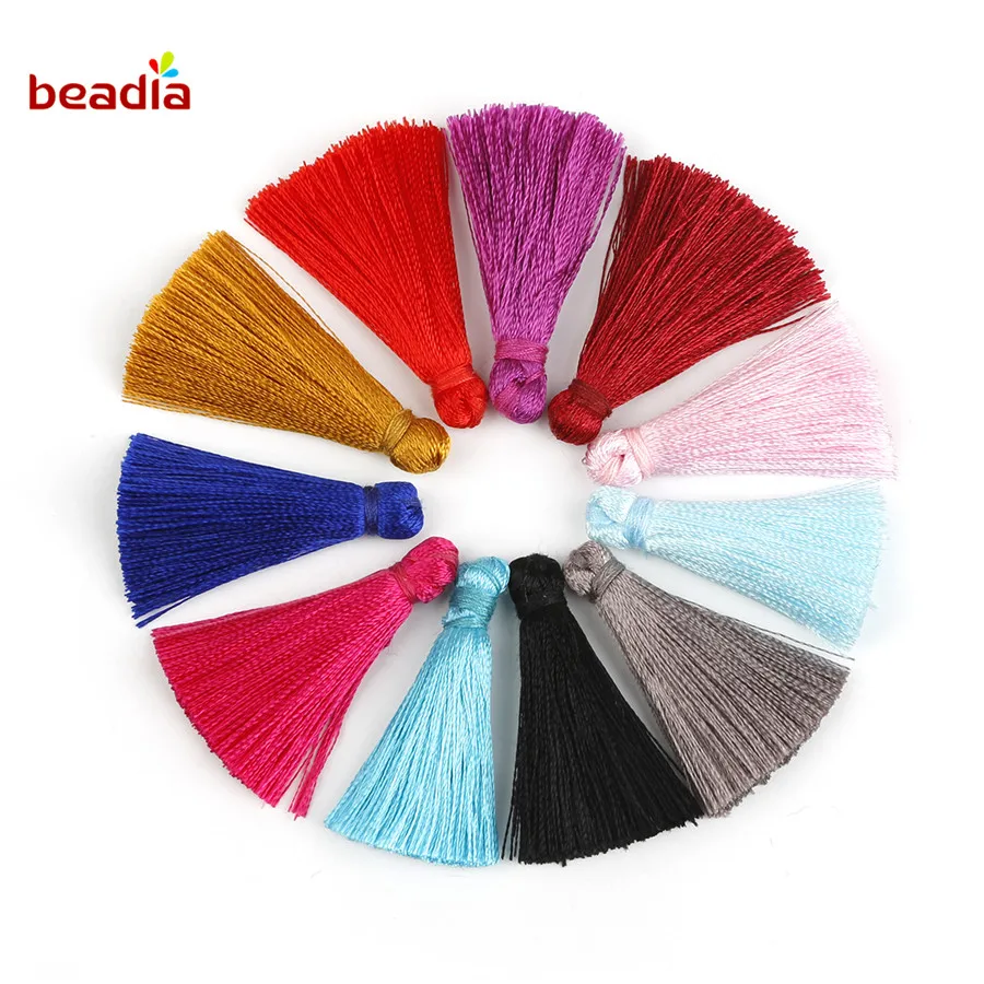 35mm 10pcs/lot Multicolor Small Mini Tassel Pendant Garment Decorative