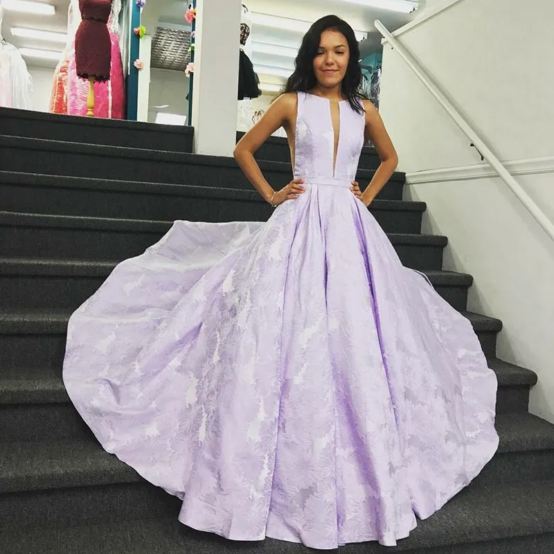 

BeryLove lavender Elegant Formal Evening Dress 2019 Evening Gown Long U Back Prom Dress Special Occasion Dresses Robe De Soire