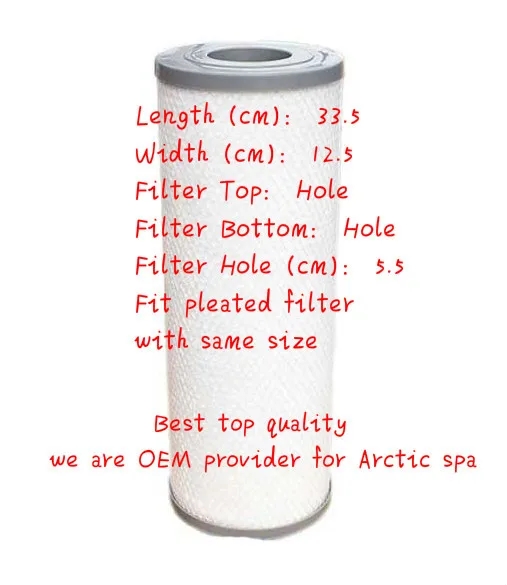 

hot tub spa meltblown filter + OEM for Arctic spa + original Arctic hot tub filter normal post + no custom duties taxes