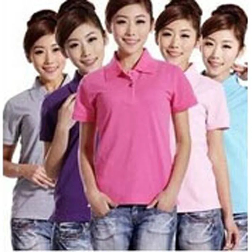 

Brand Spring Summer Cotton Blends Female Polo Shirt Of Short Sleeve Solid POLO Shirt Women Casual Shirts 14 Colors M-XXL