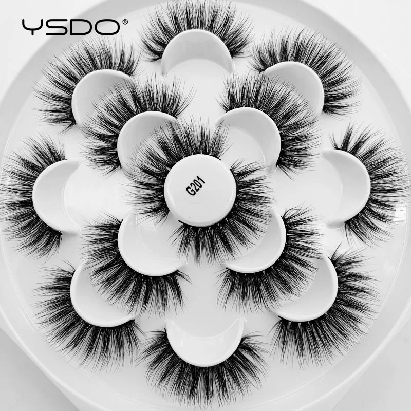 

YSDO 7 pairs mink lashes natural long false eyelashes volume lashes makeup 3d mink eyelashes fake lashes eyelash extension cils