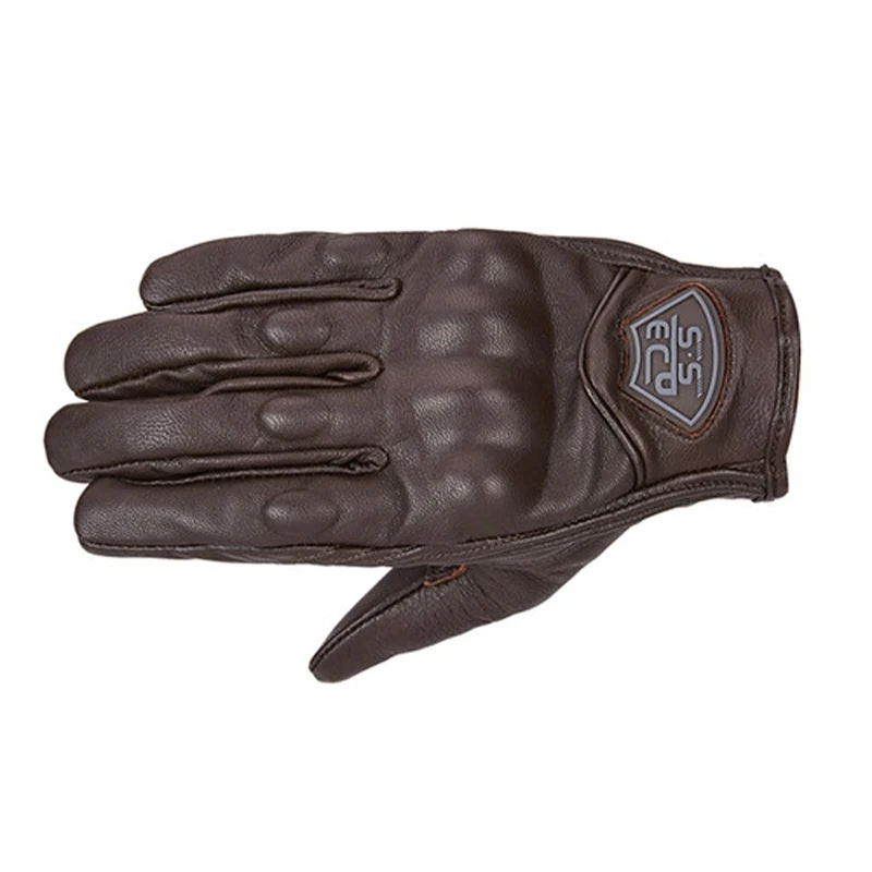 Classic Retro Leather Winter Motorcycle Riding Gloves Touch Screen Phone Skid Racing Gloves Long Windproof Waterproof Gloves Men