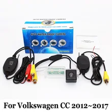 Для Volkswagen VW CC 2012 ~ 2017/RCA AUX Проводной Или Беспроводной поддержка Камеры/HD CCD Ночного Видения/Транспортного Средства Заднего вида камера