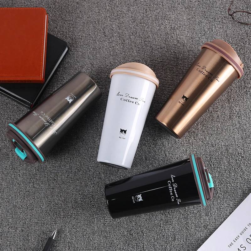 500 мл одеколона кружку кофе термос с крышкой thermocup печать нержавеющей стали