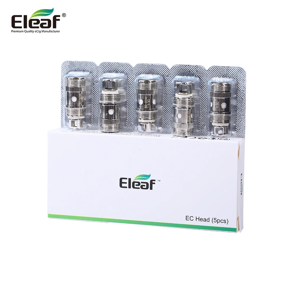 Оригинальный 5 шт. Eleaf iJust 2 EC катушки 0.3ohm/0.5ohm just2 катушка испарителя для iJust 2/Melo 2/Melo 3/Melo 3 мини