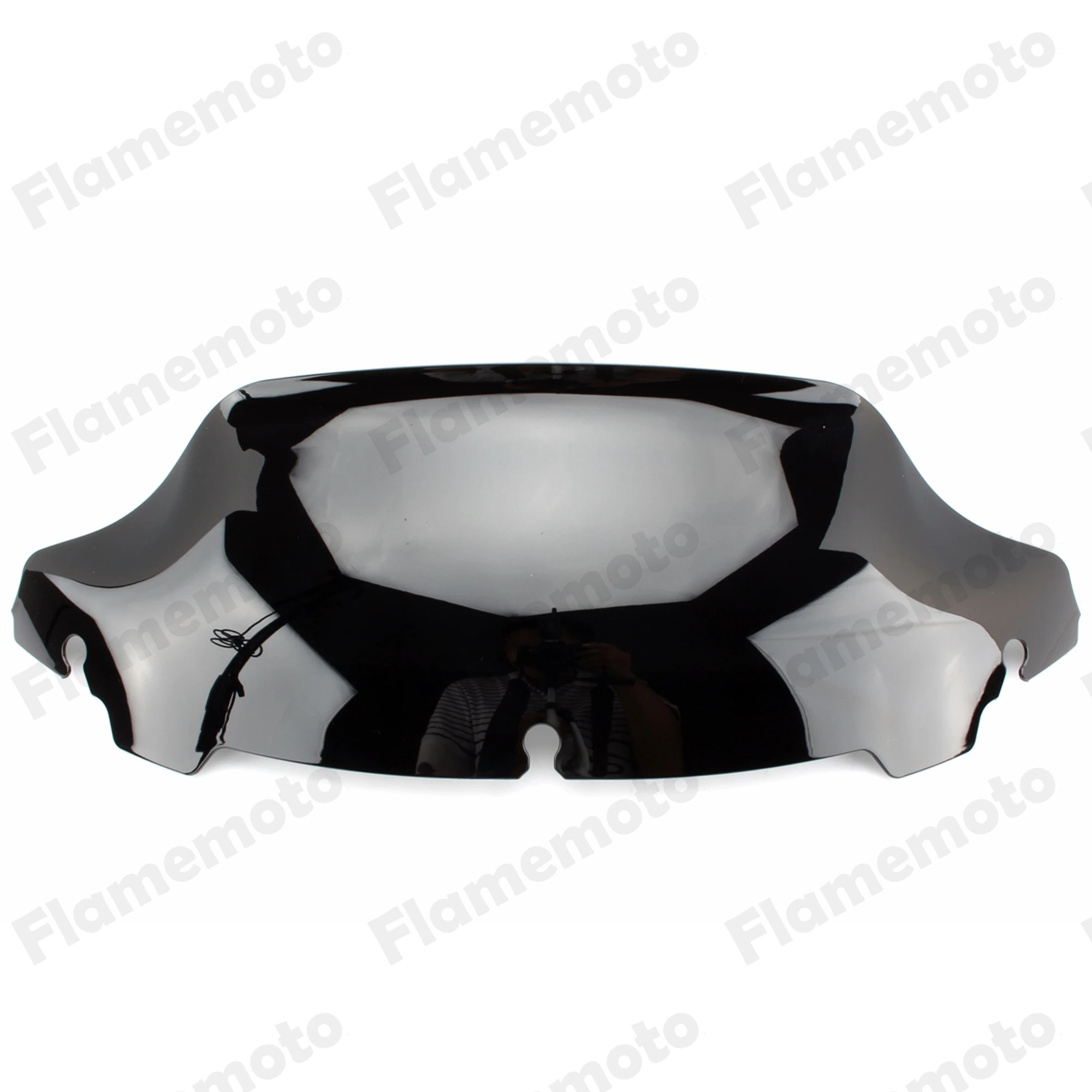 

7" Motorcycle Wave Windshield Windscreen Dark Smoke Wind Deflector For Harley Electra Glide Street Glide Tri 2014 - 2016