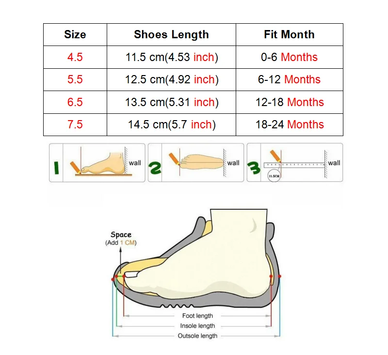 shoes size
