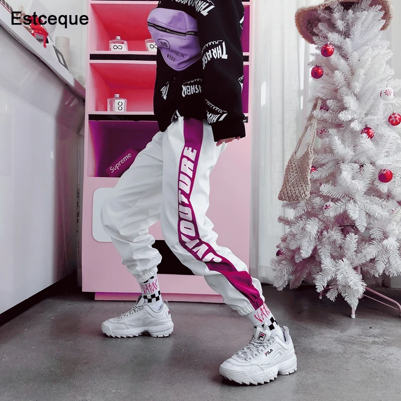  New 2020 Fashion Female Hip Hop Pants High Waist Loose Harem Pants Women Slim Pants Hip Hop Casual 
