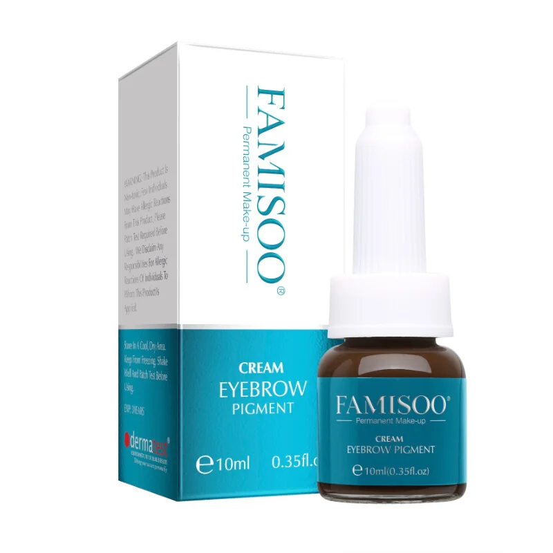 

Pure 6pcs Bottle Famisoo 3D Tatoo Eyebrow Manual Munsu Beauty Makeup Pigments Microblading Permanent Tattoo Ink For Manual Pen