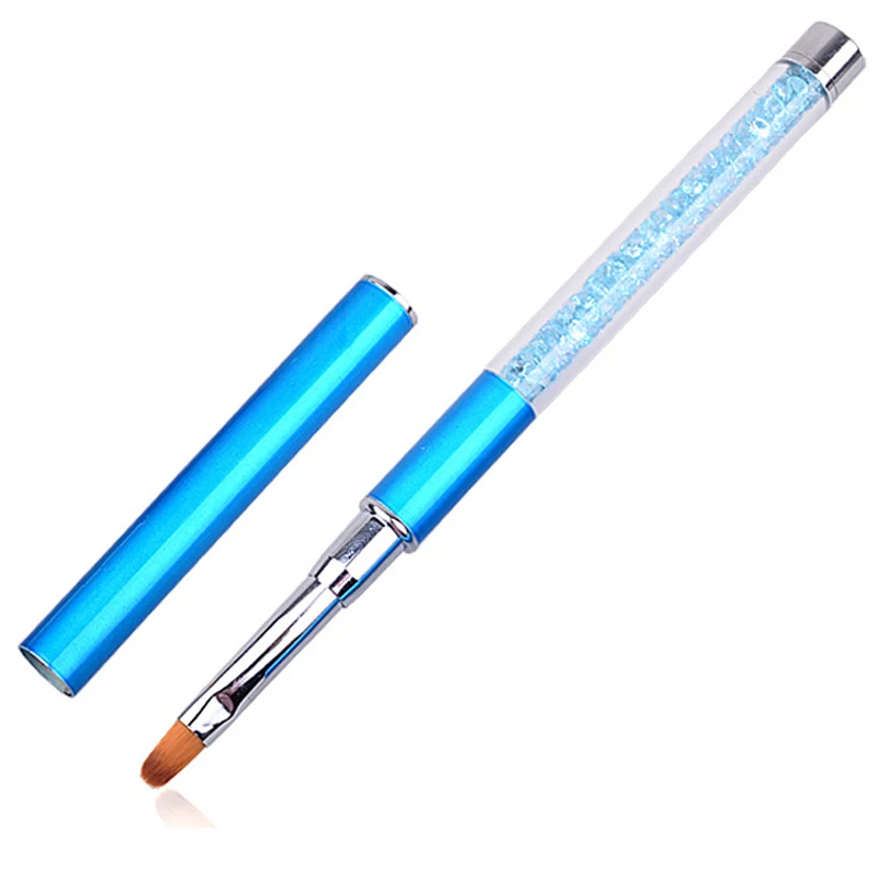 1 шт., Кристальный дизайн ногтей, ручка с кисточкой стразы для рисования ногтей, ручка для резьбы, УФ-Гель-лак, акриловые инструменты для раскрашивания