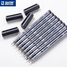 9 шт./лот Micron ручка Fineliners водонепроницаемые гладкие чернила Pigma лайнер игла ручка Рисование Живопись Аниме Манга Эскиз Маркер товары для рукоделия