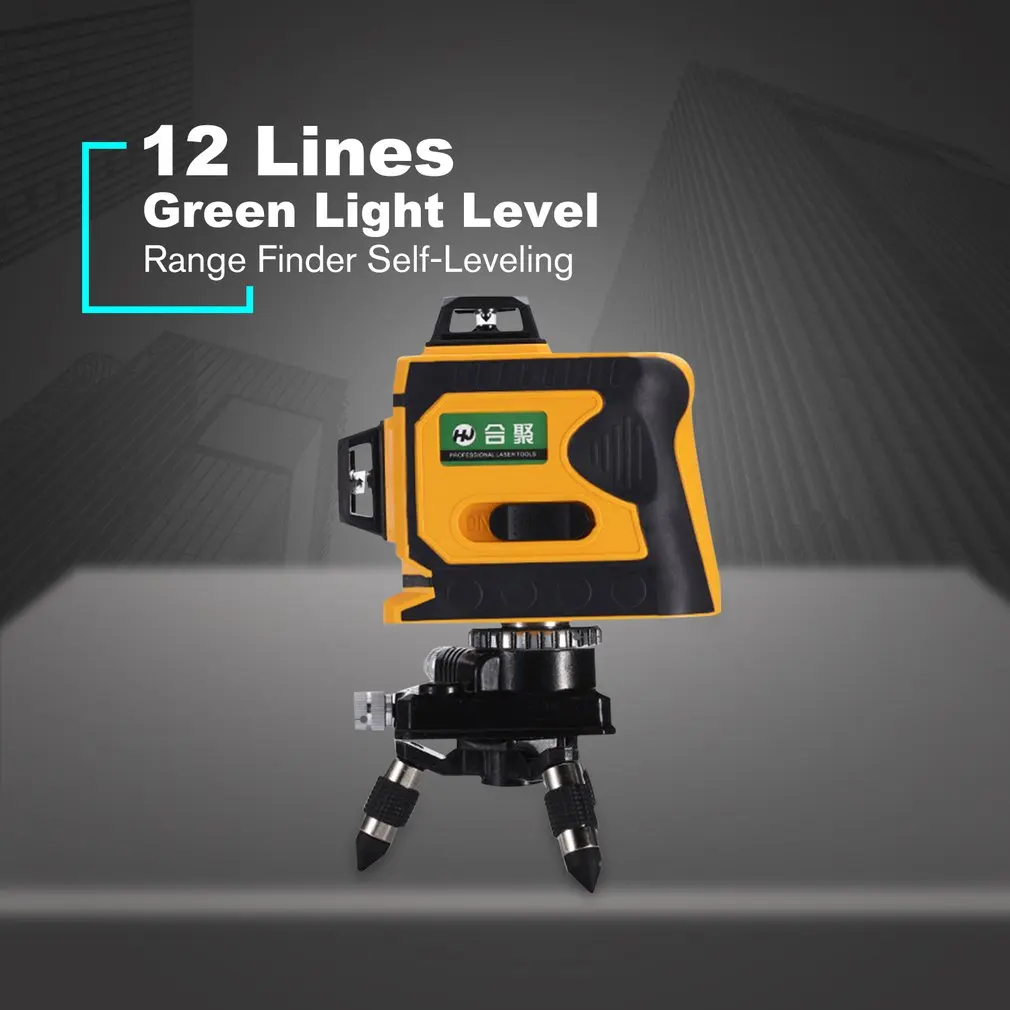 

12Lines 3D Laser Level Range Finder Self-Leveling 360 Horizontal And Vertical Cross Super Powerful Green Laser Beam Line