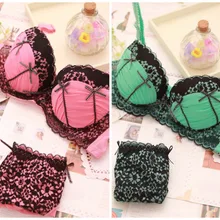 Новое поступление, 2 цвета, кружевной бюстгальтер, комплект нижнего белья, пуш-ап, сексуальный бюстгальтер, милое нижнее белье с оборками, бюстгальтер, трусы, высокое качество, H185