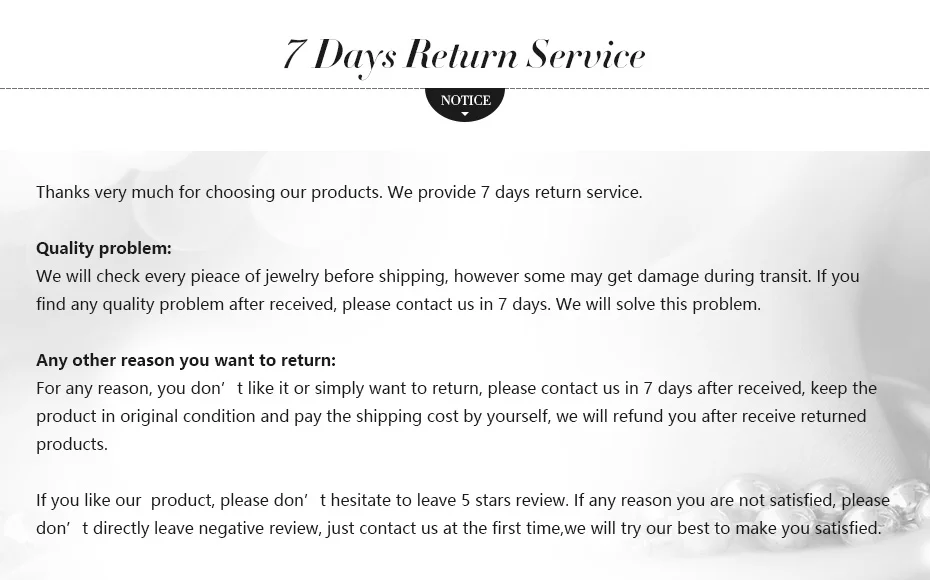 return policy