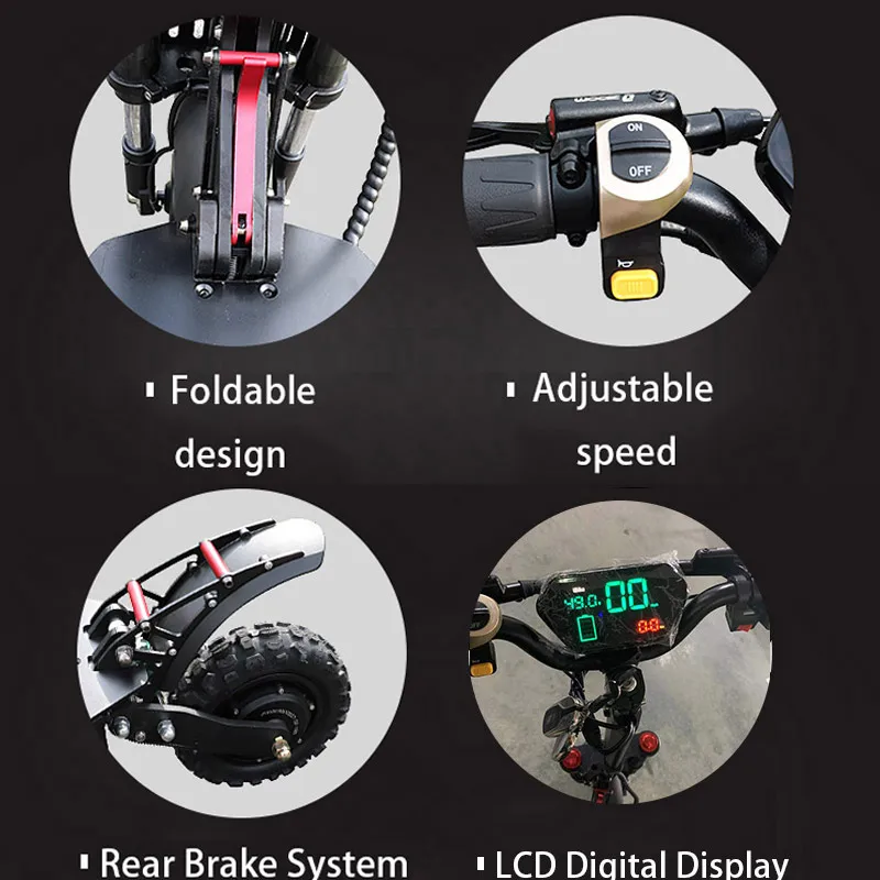  Long Distance 105km Electric Scooter 11