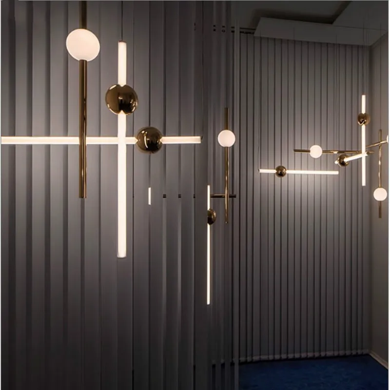 

Europe Design Plate Gold Metal Led Pendant Lights Dining Room Lustre Led Hanging Lamp Minimalism Straight Suspend Lamp Fixtures