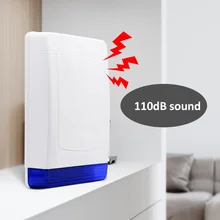 110 дБ двойной способ Открытый Водонепроницаемый вспышка Сирена MD-325R для 868 МГц сети GSM сигнализация ST-VGT, ST-V, HA-VGW