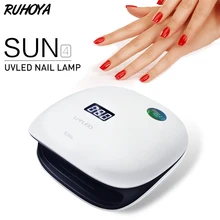 Ruhoya Лидер продаж 48 Вт UV Led лампы для ногтей сушилка машина для лечения пальцы УФ-лампы для ногтей барабан УФ-гель для все типы гели для ногтей