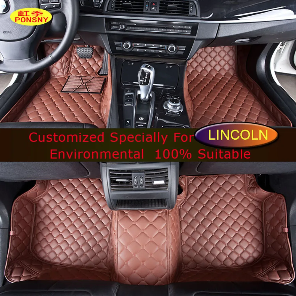 PONSNY Car Floor Mats for Lincoln Navigator MKT MKX MKS MKC MKZ