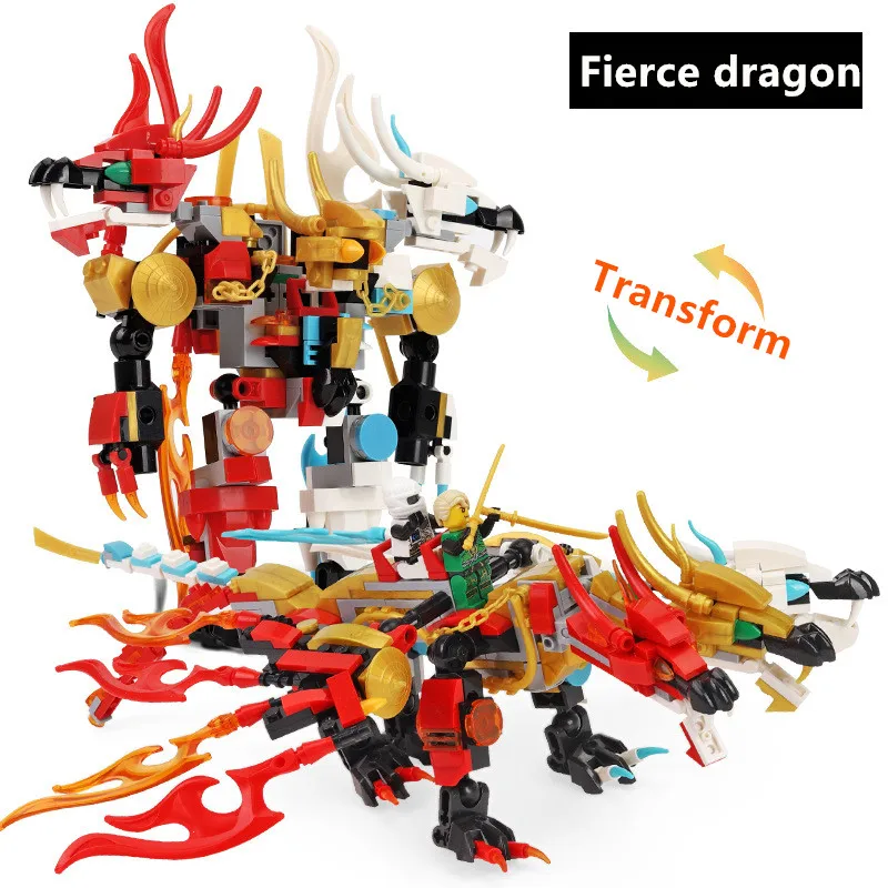 

NEW ninja Dragon 2019 Battlegear bricks battle robot with figures boy toy assembly plastic building blocks toys gifts