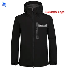 Мужские Зимние флисовые походные куртки с принтом на заказ, спортивные пальто с капюшоном для кемпинга, походов, лыж, водонепроницаемые флисовые толстовки