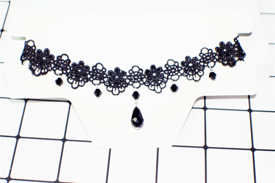 Новая мода 15 мм серебряный колокольчик модный сексуальный полый цветок подвеска в виде капли воды Чокеры ожерелье воротник ювелирные изделия для женщин