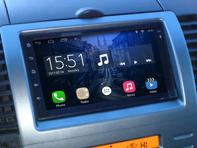 

7" Universal 2 din Android 8.0 Car DVD player GPS+Wifi+Bluetooth+Radio+Quad Core 1024*600 screen car stereo radio